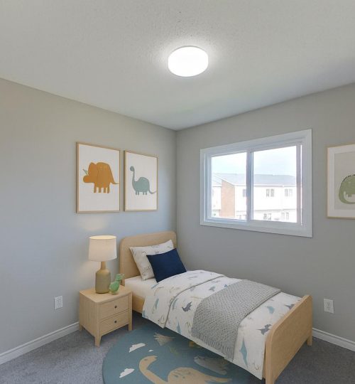 staged child bedroom