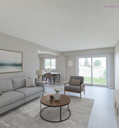 staged living room